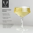 thumbnail image 3 of Viski Admiral Coupe Glasses, Manhattan Champagne Glasses, 7 oz, Set of 2, 3 of 6