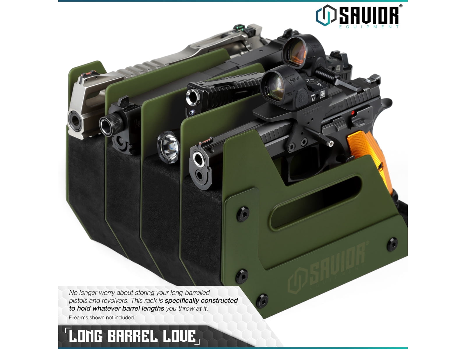 Savior Pistol Rack (4 Slots)(Green)
