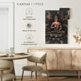 thumbnail image 5 of Elephant Stock Lotus Pose Buddha Wall Art - Vertical Canvas Wall Art - Living Room Wall Decor - People Canvas - Gray And Gold Decor - 8" x 12", 5 of 8