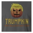 thumbnail image 3 of 9 Crowns Tees Unisex Vintage Look Halloween Witches Pumpkin T-Shirt (Trumpkin-metal, Small), 3 of 4