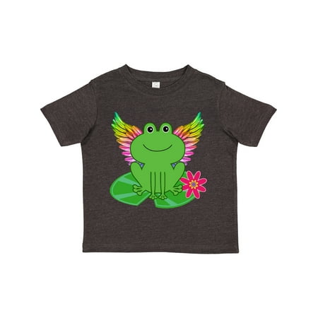 

Inktastic Frog Lily Pad Wings Girls Toddler T-Shirt