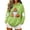 Mint Green—Halloween Tops for Women, variant on AGWOLF Halloween Sweatshirts Women Cute Ghost Graphic Pullover Hoodies Stretch Going Out Long Sleeve Sweater Tops Halloween Costumes Purple S