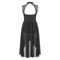 thumbnail image 4 of iiniim Girls Sequined Ballet Lyrical Dance Chiffon Dress Gymnastics Leotard Mesh Skirts Black 12, 4 of 7