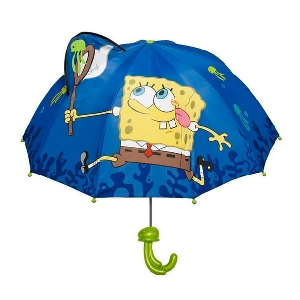 Boys Blue Child Size Lightweight Spongebob Umbrella Walmart Com Walmart Com