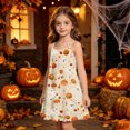 thumbnail image 2 of LIIPEE Girls Halloween Graphic Nightgown Spaghetti Strap Sleep Dress Kids Cozy Sleepwear 5-14 Years, 2 of 5