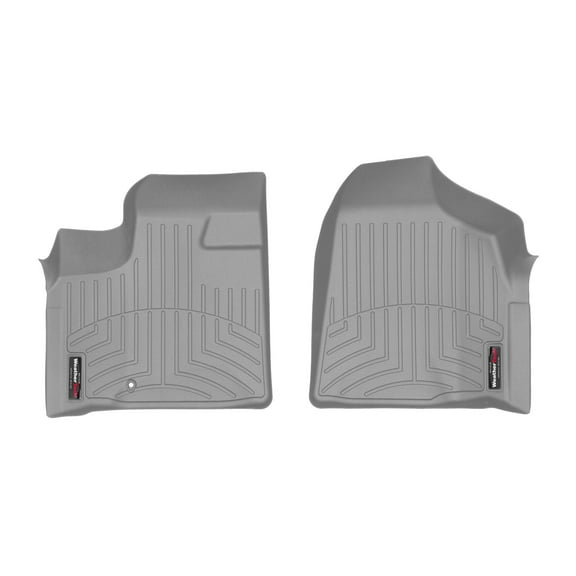WeatherTech Custom Fit FloorLiners compatible with Grand Caravan, Town & Country Van - 1st Row (Driver & Passenger), Grey
