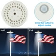 thumbnail image 4 of Litake Solar Flag Pole Light, 48 LED Super Bright Flag Pole Light Outdoor Dusk to Dawn, Solar Flag Night Light for Most 15 to 25 Ft Flagpoles, 2 Modes Brightness, Auto On/Off, 4 of 7