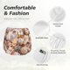 thumbnail image 4 of Balery Colorful Seashells Pantalones cortos deportivos para mujer con forro y dos bolsillos, elásticos, para entrenamiento, gimnasio, yoga-X-Large, 4 of 7