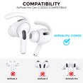 thumbnail image 2 of Ganchos deportivos para las orejas para Apple AirPods Pro 2, cubiertas de soporte para las orejas, almohadillas antideslizantes de silicona suave, accesorios para auriculares, 2 of 5