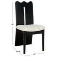 thumbnail image 4 of Safavieh Kieran Modern Wood Dining Side Chairs, Cream / Black, 4 of 8