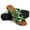 Green, variant on Cutout Square Toe Slide Sandals for Women Slip On Mules Interwoven Cage Flat Sandals for Dressy Casual Daily Wear Summer Sandals