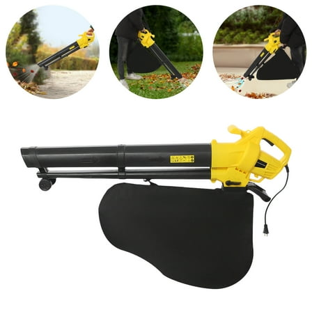 TFCFL 2-in-1 Electric Leaf Blower Vacuums Lawn Yard Cleaning Tool with 35L Leaf Collection Bag
