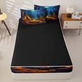thumbnail image 4 of Homewish Outdoor Camping Zipper Full Size Comforter Sets with Fitted Sheet and 2 Pillowcases,Rustic Farmhouse Style Zipper Bedding Set For Boys Kids,Reversible,4 Pieces, 4 of 7
