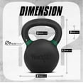 thumbnail image 2 of Powder Coat Kettlebell - Cast Iron - 28 KG / 62 LB, 2 of 5