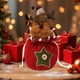 thumbnail image 1 of xihome Bolsa de regalo de manzanas para la vspera de Navidad, bolsa de tela con cordn ajustable para dulces con apliques bordados para regalar en fiestas navideñas, 1 of 6
