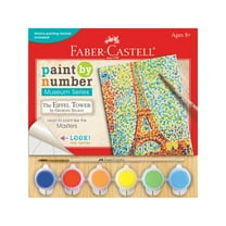 Faber-Castell Museum Series Paint By Number Kit 6"X8"-The Eiffel Tower