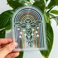 Lizheee Colorful Suncatcher Rainbow Static Glass Sticker Collision