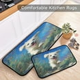 thumbnail image 5 of 2-Piece Kitchen Rugs Set Non-Slip Mats Carpet Floor for Kitchen, Bathroom (19.7"x27.6" & 19.7"x47.2") The Dog Is Running, 5 of 7