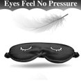 thumbnail image 5 of SUTENG 2 PCS Kids Silk Sleeping Eye Masks Cute Lightweight Adjustable Satin Eye Masks with 2 Storage Pouches, 5 of 5