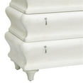 thumbnail image 3 of Maklaine Three Drawer Wood Bombay Accent Chest in Chalky White, 3 of 7
