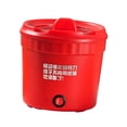 thumbnail image 3 of Olla eléctrica para cocinar Ramen, vaporizador de sopa antiadherente, sartén eléctrica portátil, olla arrocera eléctrica, olla para pasta, filete, Rojo 1.2L actualizado Macarena Estufa eléctrica, 3 of 8