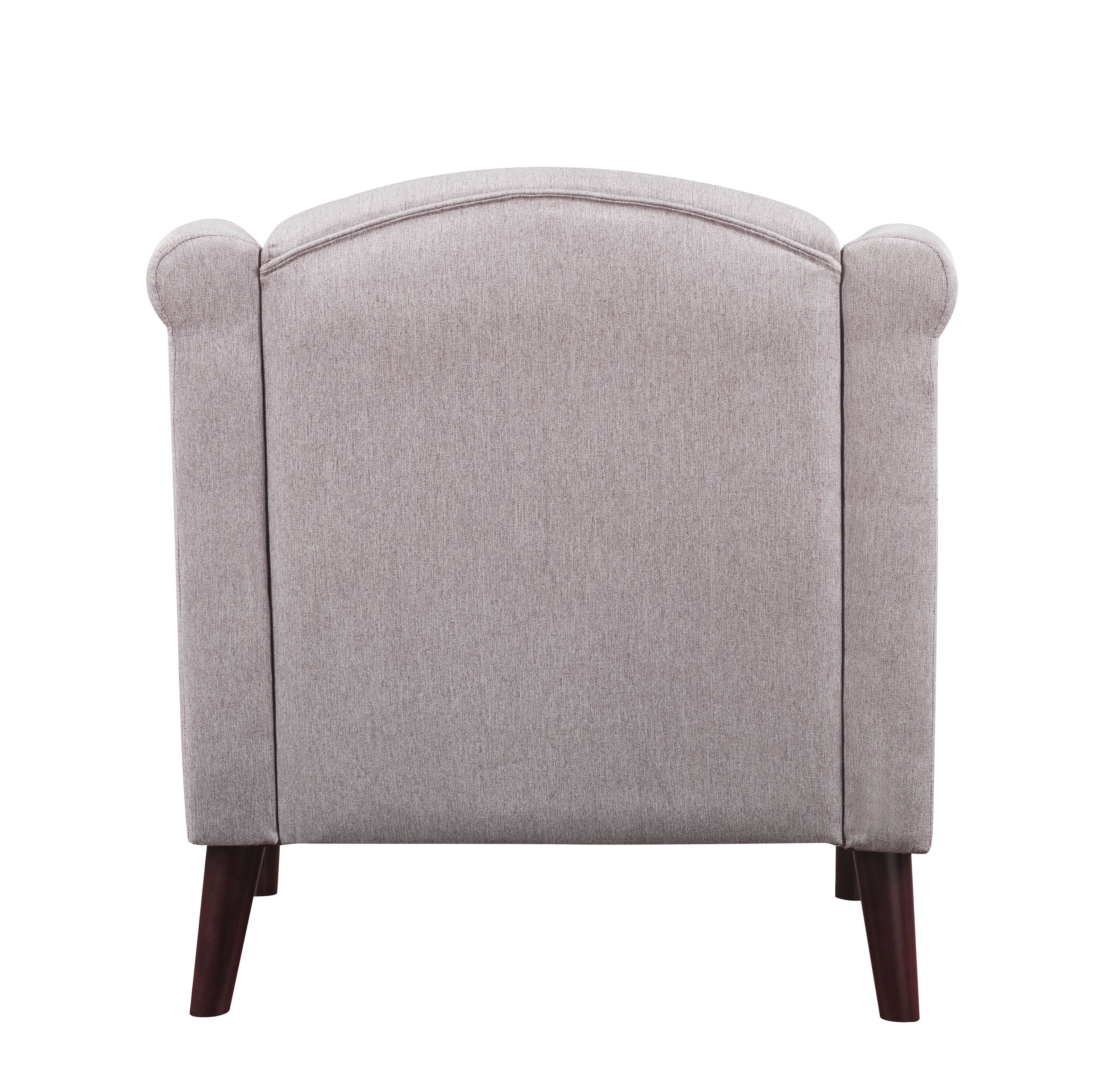 ACME Freesia Button Tufted Backrest Chair in Cream Fabric