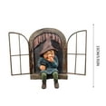 thumbnail image 3 of Mischievous garden gnome voyeur funny garden tree decoration Clearance, 3 of 3