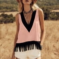 thumbnail image 1 of LVHAOGJOB Camisole à Col en V pour Femmes Hauts d'Été Chandail Sans Manches pour Femmes, 1 of 8
