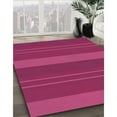thumbnail image 3 of Ahgly Company Machine Washable Indoor Round Transitional Deep Pink Area Rugs, 8' Round, 3 of 7
