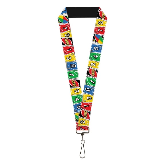 Mattel Lanyard, Uno Cards Lineup Stack Multi Color, Elastic
