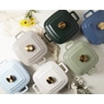thumbnail image 3 of Smith & Clark 4 Quart Enameled Cast Iron Square Dutch Oven Pot with Lid for Baking Cooking, White, 3 of 22