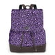 thumbnail image 1 of Fotbe Purple Leopard Mochila Bolso con Estampado para Mujer, Mochila Antirrobo de Nylon Impermeable, Bolsa Ligera de Hombro, 1 of 4