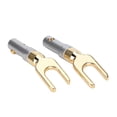thumbnail image 3 of Speaker Wire Plug, No Welding Required, Speaker Connector, Gold-plated Pure Copper Professional Use For Household Bar Studio, 3 of 8