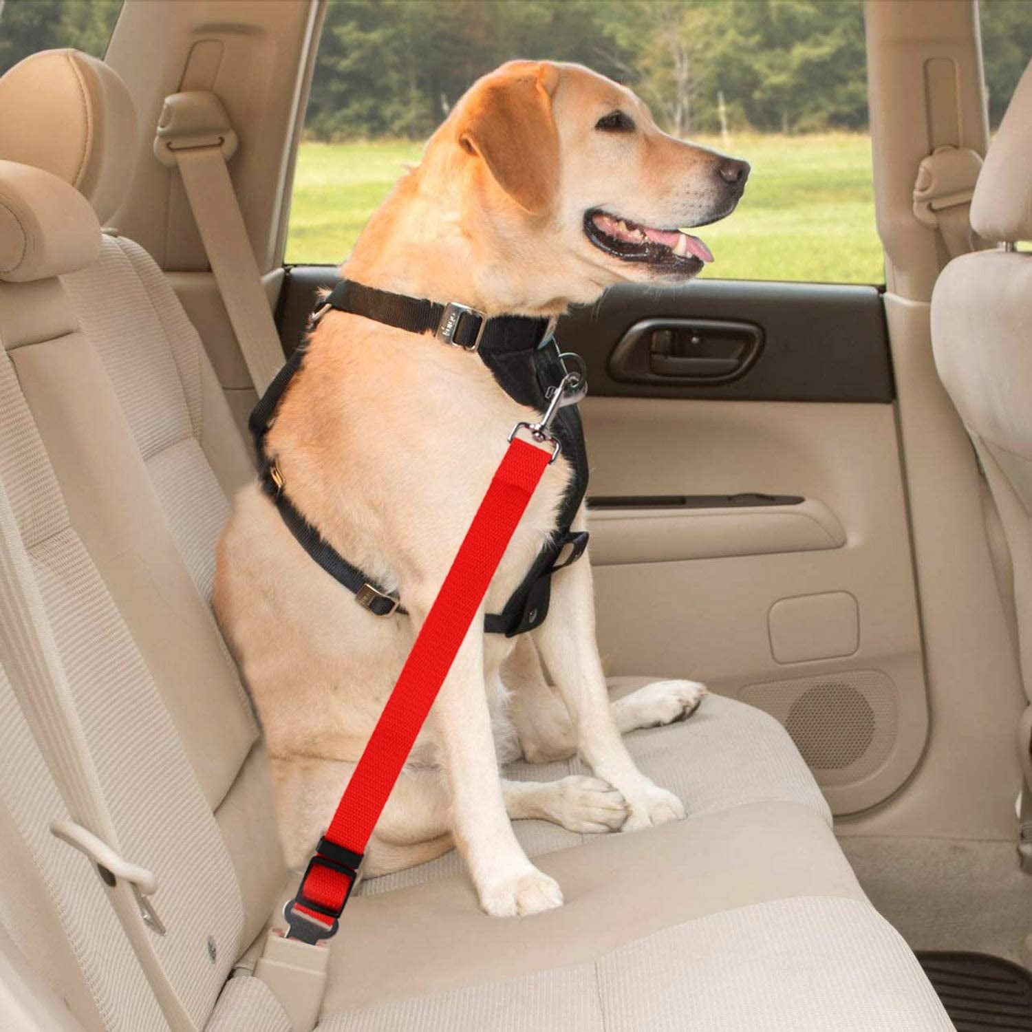 Htooq 9 Pcs Safety Belt For Dogs Adjustable Dog Seat Belts For Small Dogs Cat Pet Seatbelt Harness Other