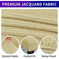 thumbnail image 3 of Stretch Chair Covers for Dining Room Set of 4, Removable Washable Dining Room Chair Covers, Dining Chair Slipcovers Seat Protector, Great Decoration for Home and Banquet (Champagne, 4 Pack), 3 of 7