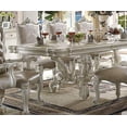 thumbnail image 3 of Acme Dekel Dining Table Clear Glass & Stainless Steel, 3 of 3
