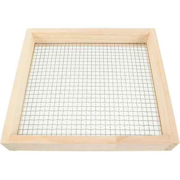 Lindbes Rock Sifter Garden Sieve Soil Sifter Dirt Sifter Garden Leaves Sifter for Gardening