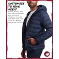 thumbnail image 4 of CANADA WEATHER GEAR Men's Puffer Jacket - Lightweight Nylon Packable Winter Coat for Men (M-XXL), 4 of 7