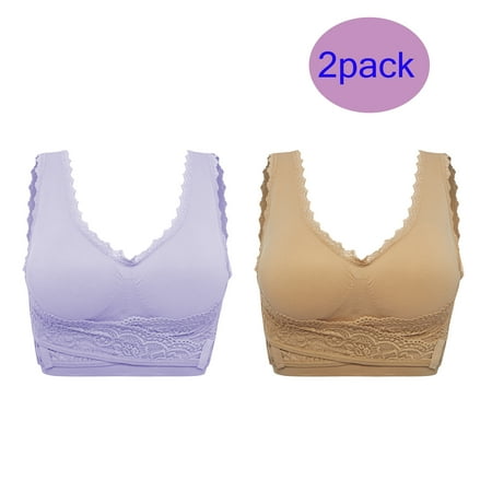 

1 2 3 Pack Women s Bras Seamless Yoga Bras Cross Front Side Buckle Lace Sports Bras Yoga Running Bras Workout Gym Activewear Bra