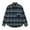 Blue, variant on Fznquz Casual Button Up Shirt Men Flannel Black Long Sleeve Button down Shirt Pocket Casual Mens Clothes Sale
