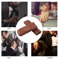 thumbnail image 4 of 2 Finger Cigar Case, PU Leather Textured Cigar Case Holder  For Father's Day Gift, 4 of 8