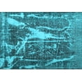 thumbnail image 1 of Ahgly Company Indoor Rectangle Abstract Light Blue Contemporary Area Rugs, 5' x 7', 1 of 4