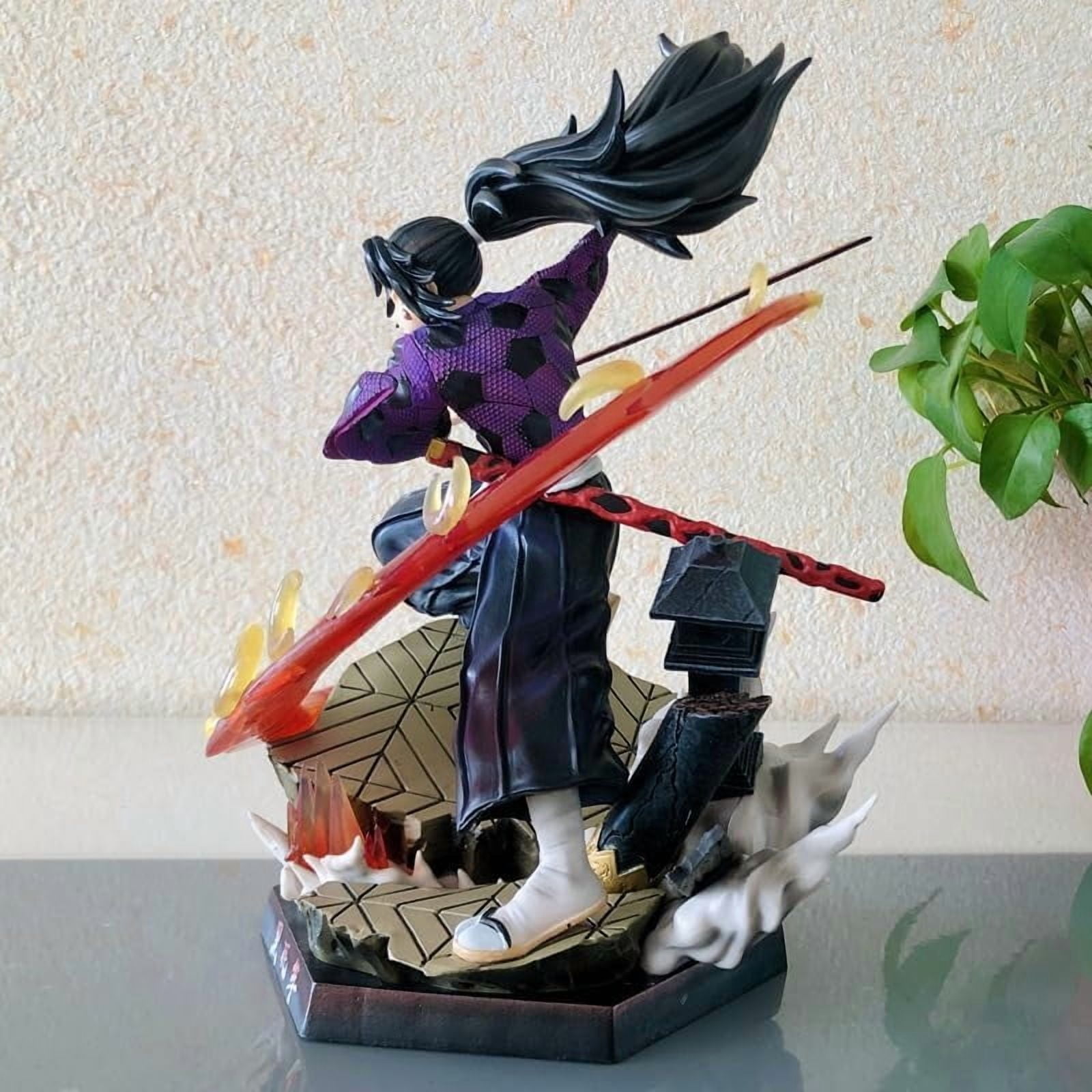 Kokushibo Figures, Kokushibo Swinging Sword Figure Statue 26cm/10.2inch PVC Figurine Cosplay Action Figures Model Collectible Anime Fans Gift