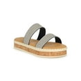 thumbnail image 1 of Bamboo Flatform  Double Strap Slide Sandal 20128, 1 of 6