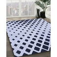 thumbnail image 3 of Ahgly Company Machine Washable Indoor Rectangle Transitional Lavender Blue Area Rugs, 5' x 8', 3 of 7