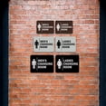 thumbnail image 4 of Signs ByLITA Classic Framed Men's Changing Room and Ladies Changing Room 2 PACK Sign (Ivory/Dark Brown) - Large, 4 of 5