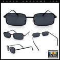 thumbnail image 2 of SA106 Mens Retro Vintage Rectangle Metal Rim Sunglasses, 2 of 7