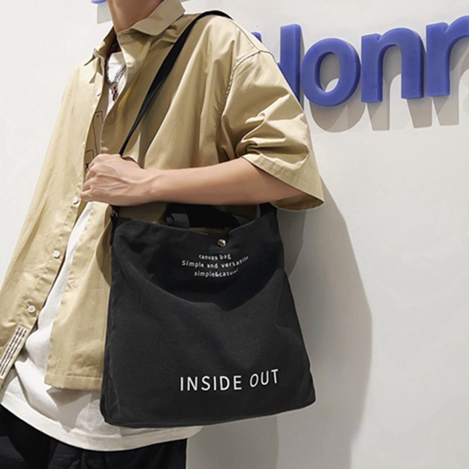 2023 NEW Crossbody Bag Canvas Shoulder Bag for Women Girl Handbag Leisure Tote Bag Fashion School Messenger Bag Book Bag
