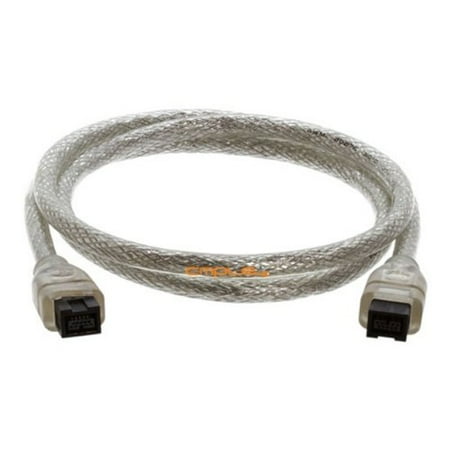 - - 9 PIN/ 9PIN BETA FireWire 800 - FireWire 800 Cable - 3FT, CLEAR., Twisted pair construction and triple shielding reduces cross talk and maximizes data transfer.., By Cmple.