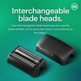 thumbnail image 3 of MANSCAPED® The Chairman™ PLUS Men’s Foil Shaver - Two Interchangeable Blade Heads, SkinSafe® Three-Blade Foil & Precision Sideburn & Jawline Trimmer, Face Shaver - Black, 3 of 9
